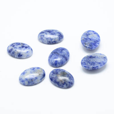 Natural Blue Spot Jasper Cabochons