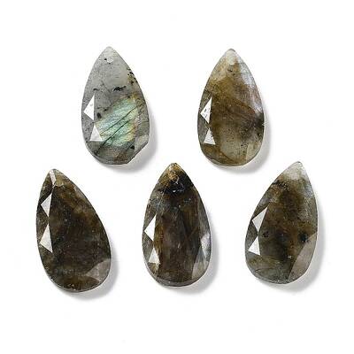 Natural Labradorite Faceted Pendants
