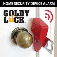 Goldy Lock 2-in-1 Portable Door Lock & Alarm for Home Travel Security Privacy Prevents Unwanted Entry 90 dB Alarm No Tools Re...