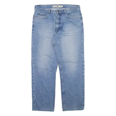 GO WEST Mens Jeans Blue Regular Straight W34 L29