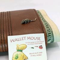 Money Mouse Brass Handmade Souvenir Mascot - 2.5cm Length, 0.5cm Width, 0.5cm Height, Mascot for Money Protection & Success i...