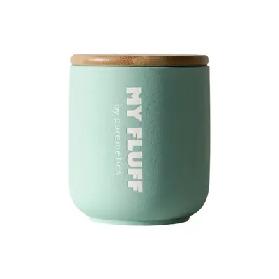 Puremetics MY FLUFF Ceramic Container, Turquoise