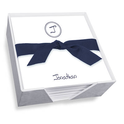 Crest Memo Square - White with holder