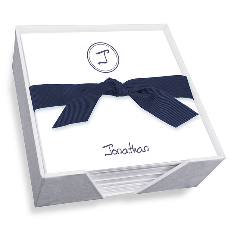 Crest Memo Square - White with holder