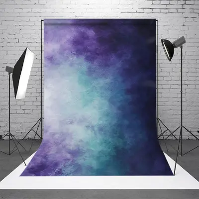 Abstract Artwork Of Mixed Blue Purple Hues Backdrop - Aperturee