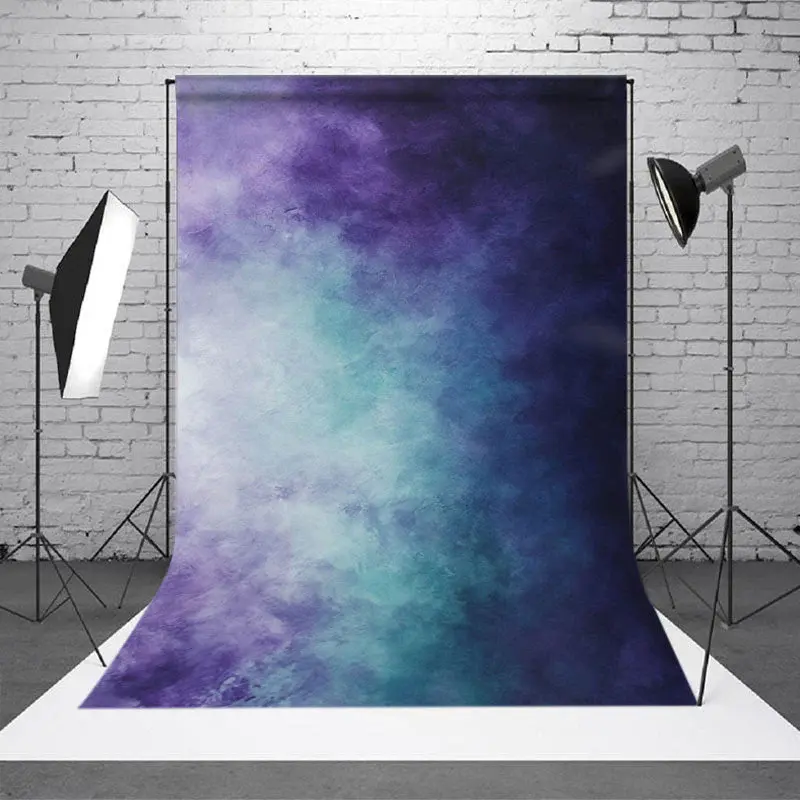 Abstract Artwork Of Mixed Blue Purple Hues Backdrop - Aperturee