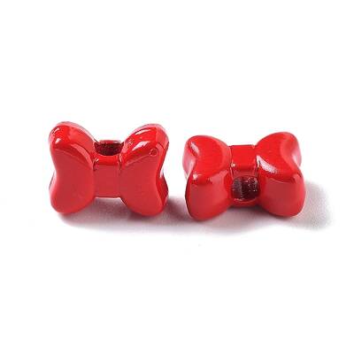 Spray Painted Alloy Beads