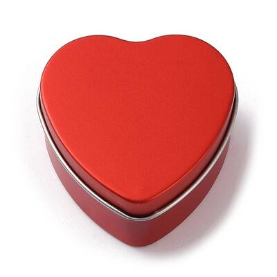Tinplate Iron Heart Shaped Candle Tins