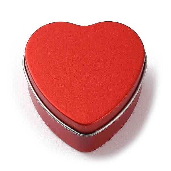 Tinplate Iron Heart Shaped Candle Tins