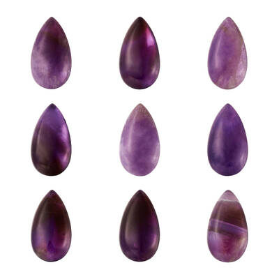 Natural Amethyst Cabochons