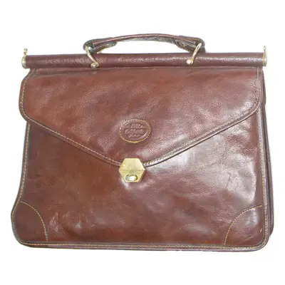 ECHT Mens Handbag Brown Leather