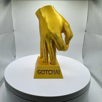 Gotcha Meme Figurine 3D Printed