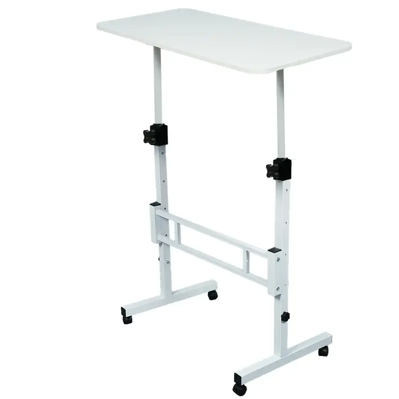 Standing Desk Adjustable Height, Mobile Stand Up Desk with laptop with Lockable Wheels, Computer Workstations, Lift Desk Stur...