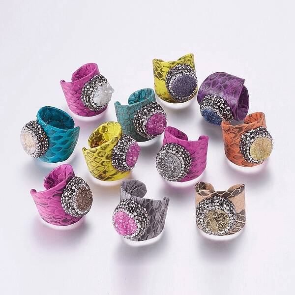 Handmade Snakeskin Genuine Leather Rings