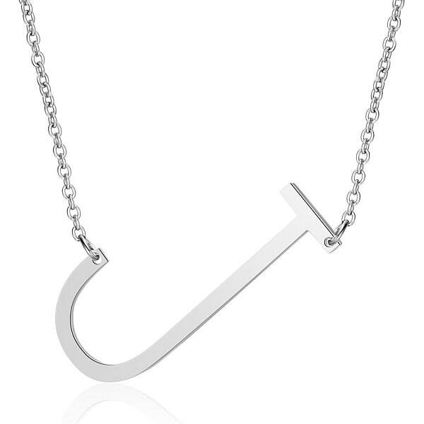 Non-Tarnish 201 Stainless Steel Initial Pendants Necklaces