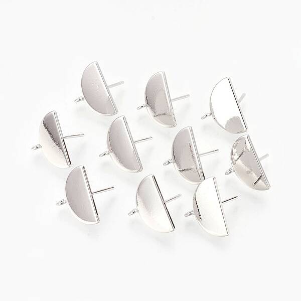 Brass Stud Earring Findings