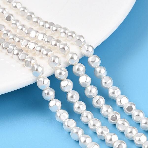 Transparent Spray Painted Glass Beads Strands