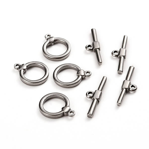 Tarnish Resistant 304 Stainless Steel Toggle Clasps
