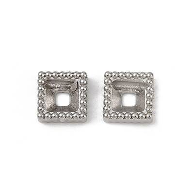 304 Stainless Steel Rhinestone Cabochon Settings