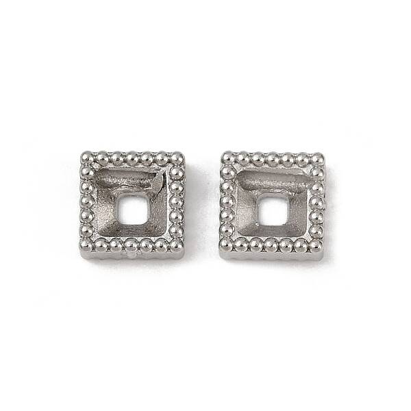 304 Stainless Steel Rhinestone Cabochon Settings