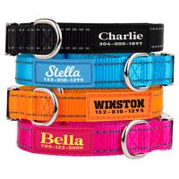 Pawblefy Personalized Dog Collar, Reflective dog collar with name and phone number, for Large Medium Small Dogs
