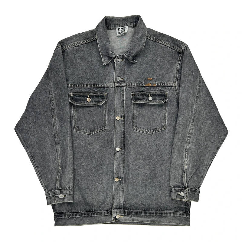 Denim Iceberg Oversized Denim Jacket - 2XL Dark Wash Cotton | Size: xx-large
