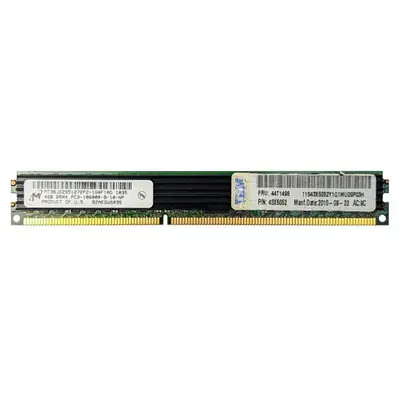 MT36JDZS51272PZ-1G4 Micron 4GB DDR3-1333MHz VLP RDIMM 2Rx4 CL9 Memory