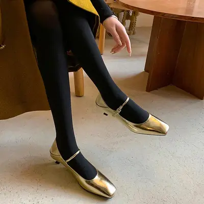 CHIKO Monroe Square Toe Kitten Heels Mary Jane Shoes