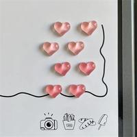Heart Shaped Fridge Magnet, 8 Counts/set Cute Magnetic Decorative Sticker for Kitchen, Office Whiteboard, Locker & Dishwasher...