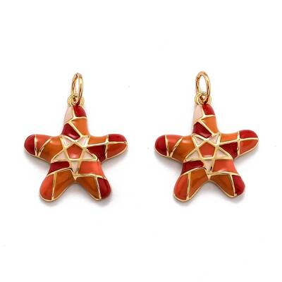 Brass Enamel Pendants