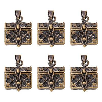 Brass Prayer Box Pendants