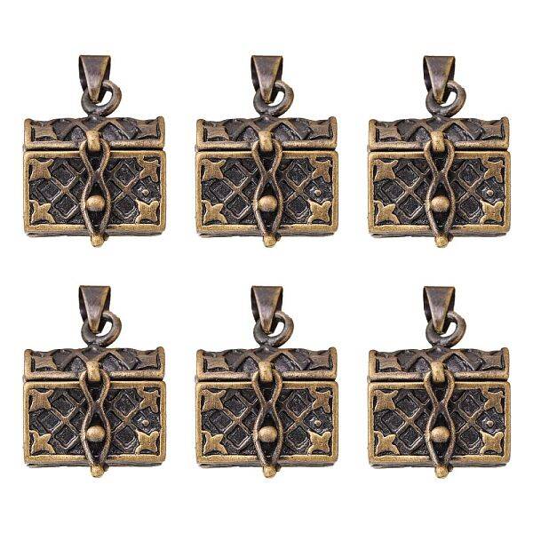 Brass Prayer Box Pendants