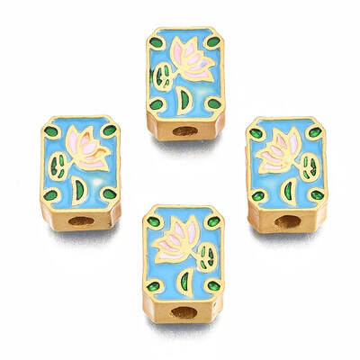 Rack Plating Alloy Enamel Beads