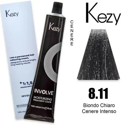 Kezy involve color 100 ml light blonde ash intense 8.11