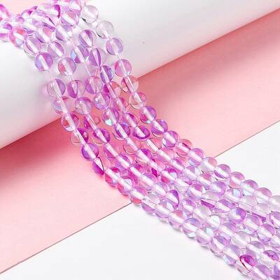 Synthetic Moonstone Beads Strands