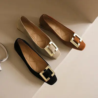 CHIKO Abeytu Square Toe Block Heels Pumps Shoes