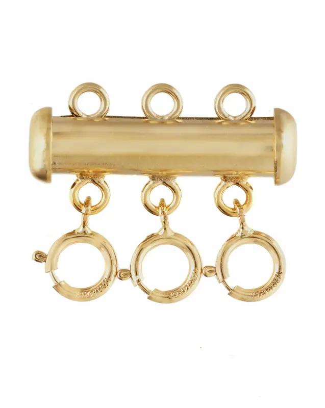 Triple Layering Clasp | Metal Color: Gold