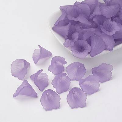 Transparent Acrylic Bead Caps