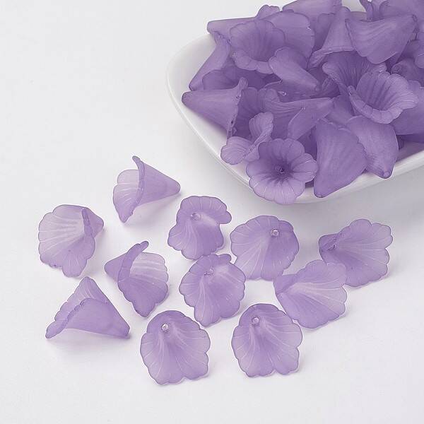 Transparent Acrylic Bead Caps