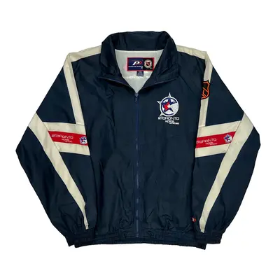 Toronto Nortel Networks Pro Player Nhl Jacket - Large Cream Polyester