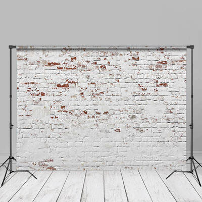 Faded White Brick Wall Texture Backdrops For Photos - Aperturee