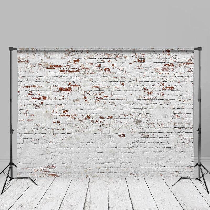 Faded White Brick Wall Texture Backdrops For Photos - Aperturee