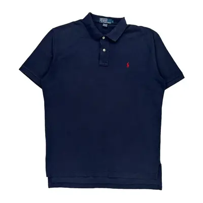 Polo By Ralph Lauren Polo Shirt - Large Navy Cotton