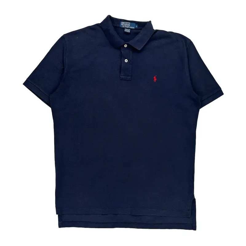 Polo By Ralph Lauren Polo Shirt - Large Navy Cotton