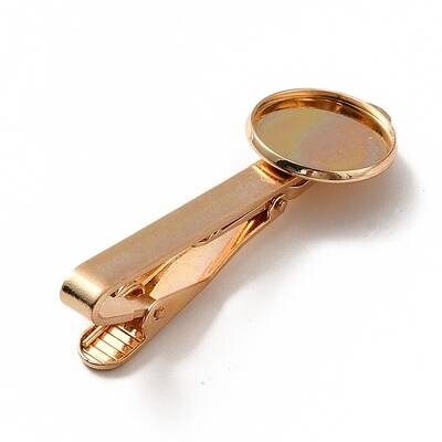 Brass Tie Clip Cabochon Settings