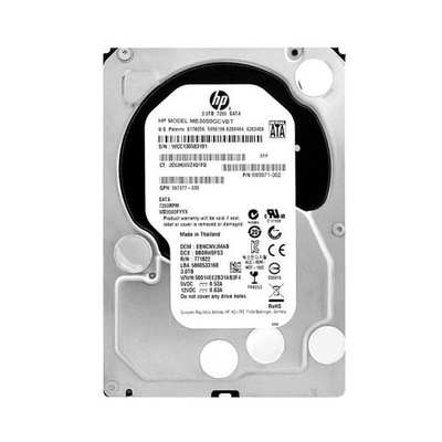 693671-002 HP 3TB 6Gb/s SATA 7200 3.5-Inch Hard Drive