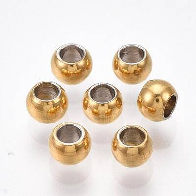 PVD Vacuum Plating 201 Stainless Steel Beads