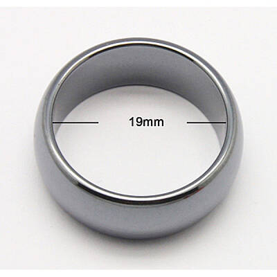 Magnetic Synthetic Hematite Wide Band Rings