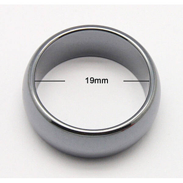 Magnetic Synthetic Hematite Wide Band Rings