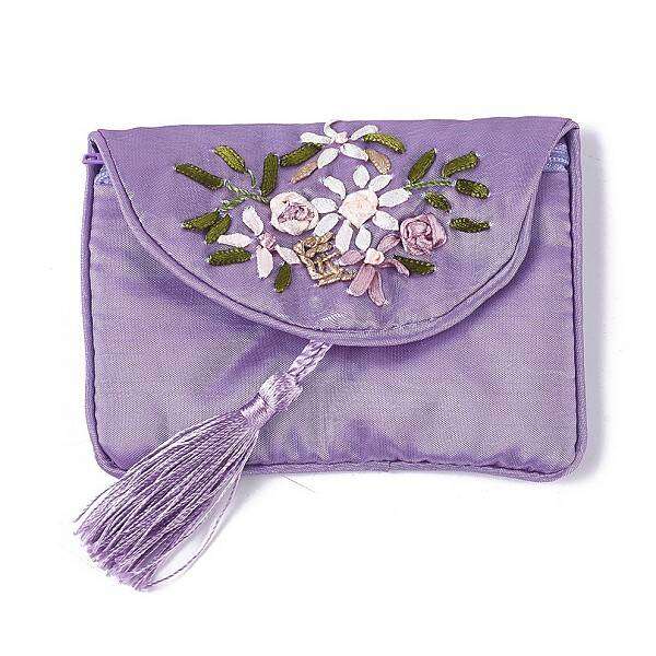 Embroidery Cloth Zip Pouches